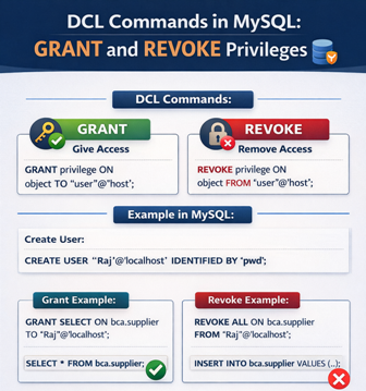 DCL Commands in MySQL